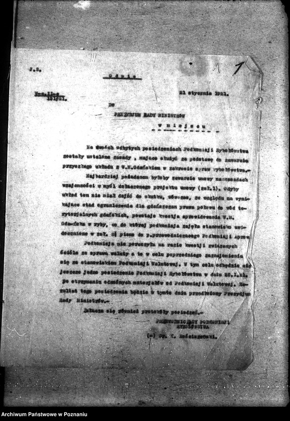 Obraz 5 z jednostki "Sprawy szczegółowo-administracyjne Pertraktacje z Niemcami w sprawie rybołówstwa morskiego"