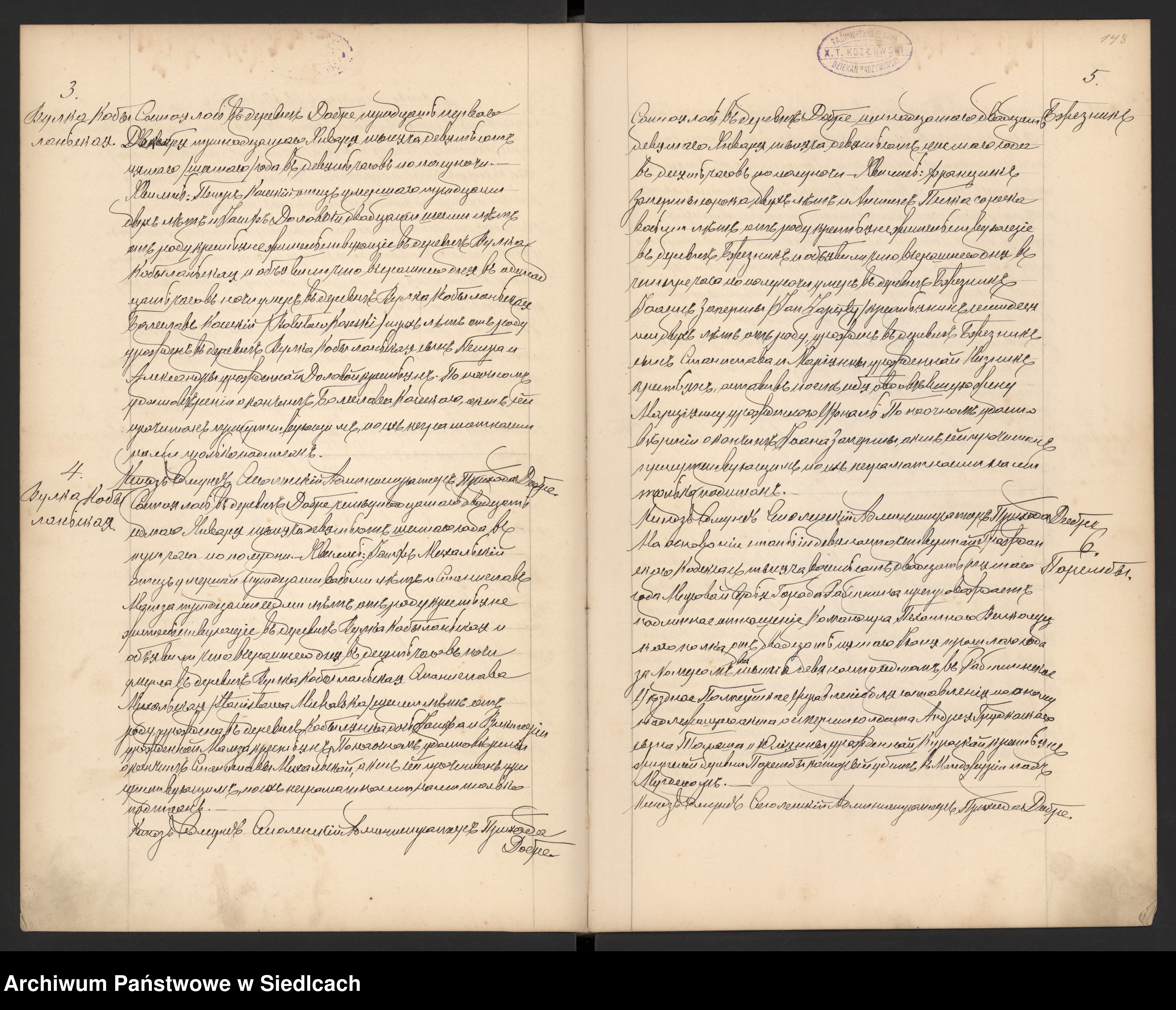 Skan z jednostki: [Akta zgonów] [Wpisy od aktu nr 85 z października 1901 roku do aktu 62 z czerwca 1909 roku]
