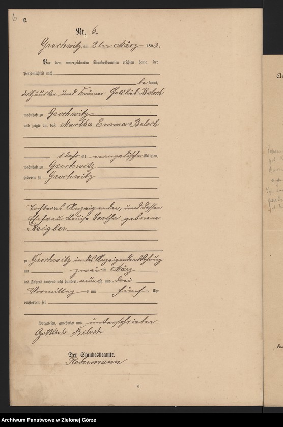 Obraz 8 z jednostki "Sterbe-Haupt-Register"