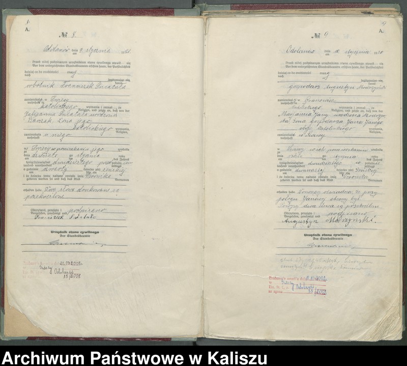 image.from.unit.number "Księga aktów urodzenia (pierwopis)"