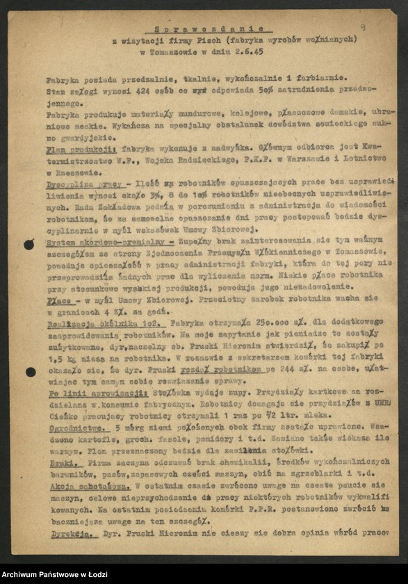 Obraz 10 z jednostki "Sprawozdania instruktora [Wydziału] z wyjazdów w teren"
