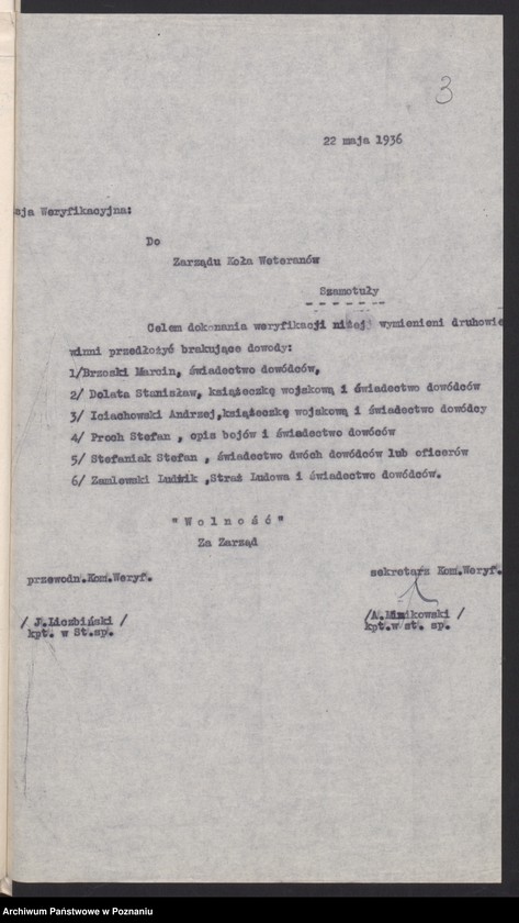 Obraz 6 z jednostki "Szamotuły - akta koła."