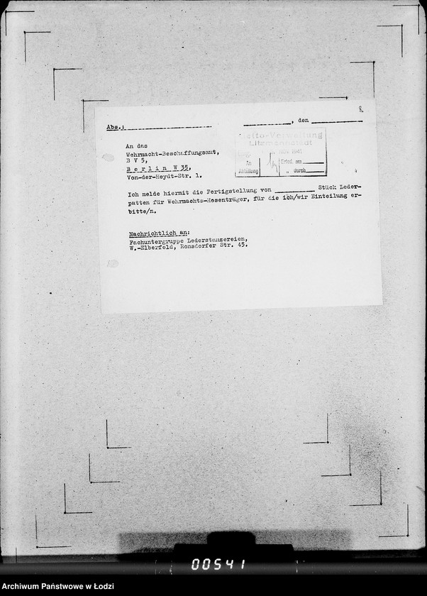 Obraz 12 z jednostki "Hosenträge-Palten [Zamówienia, rachunki, kalkulacje]"