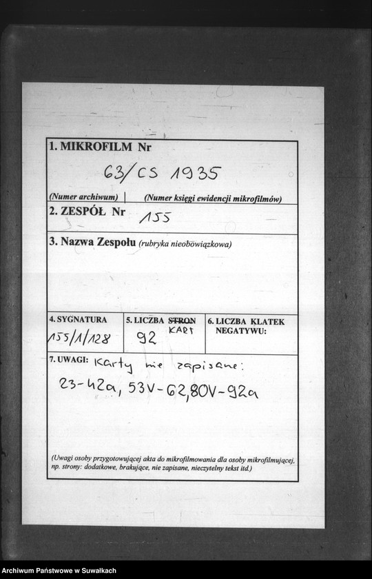 Obraz 2 z jednostki "Duplikat Krasnopolskago rimsko-katoličeskago prichoda na 1899 god"