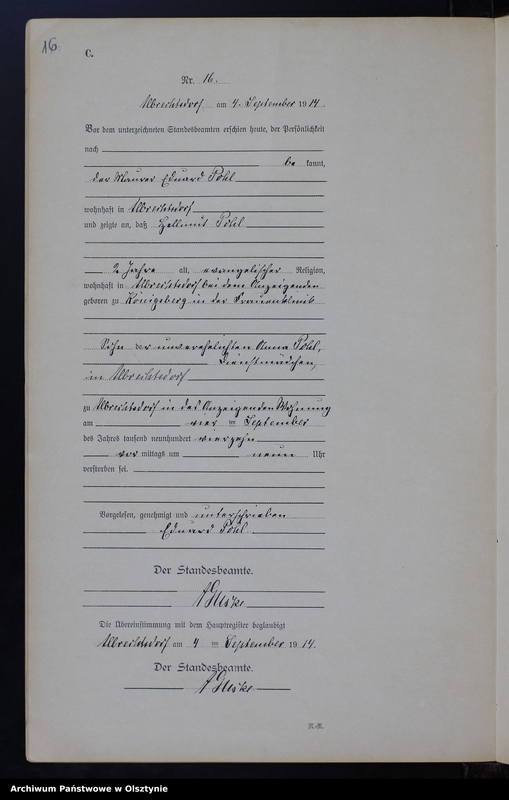 image.from.unit.number "Sterbe-Neben-Register Nr 1 - 27 [ Księga zgonów - wtóropis ]"