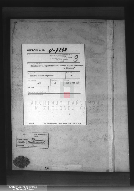 Obraz 3 z jednostki "Geburts-Neben-Register"