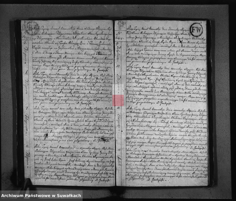 Obraz 4 z jednostki "Akta Umarłych Gminy Filipowskiey od Dnia 1 Stycznia 1818 Roku"