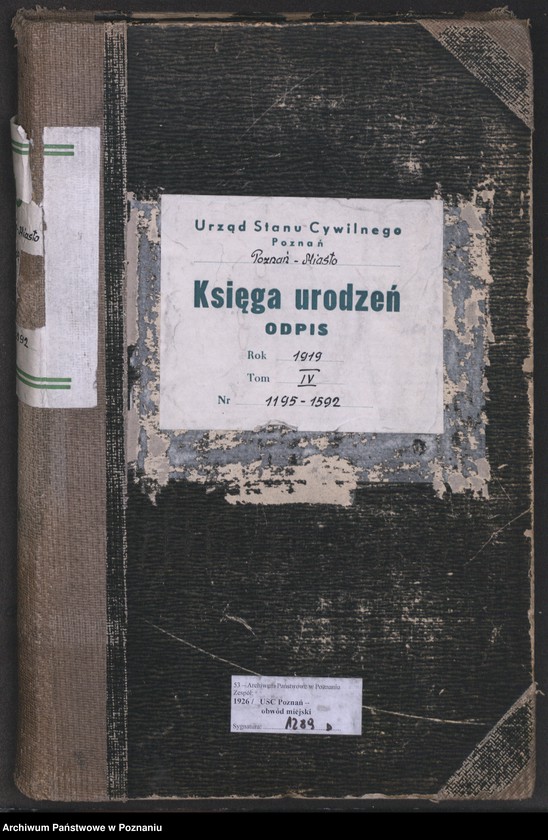 Obraz 2 z jednostki "Księga urodzeń odpis tom IV [Rejestr poboczny urodzeń]"