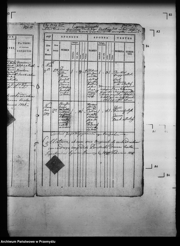 Obraz 9 z jednostki "[Kopie ksiąg metrykalnych parafii Brunary Wyżne z filiami Brunary Niżne, Czarna, Jaszkowa (dekanat Grybów)]"