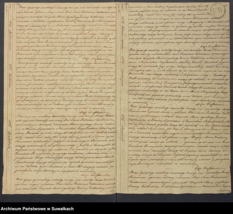 Obraz 20 z jednostki "Akta Urodzenia Stanu Cywilnego Gminy Kaletnickiey, od 1-go dnia Stycznia do ostatniego dnia Grudnia Roku 1823"