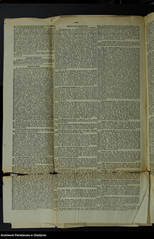 image.from.unit.number "Katholicismus und Polonismus / Nachrichten, Anweisungen, Berichte, 4 Exemplare der "Königsberger Hartungsche Zeitung" von 1896 Jahr und 1 Exemplar der "Osteroder Zeitung" von 1901"