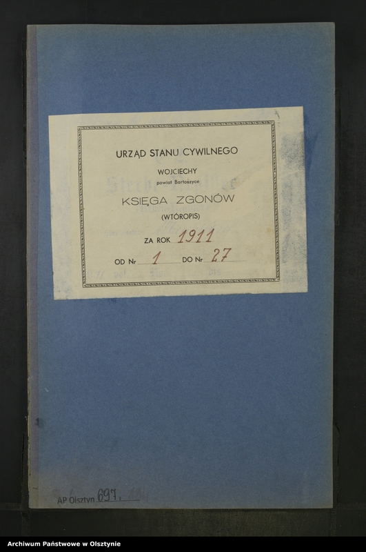 image.from.unit.number "Sterbe-Neben-Register Nr 1 - 27 [ Księga zgonów - wtóropis ]"