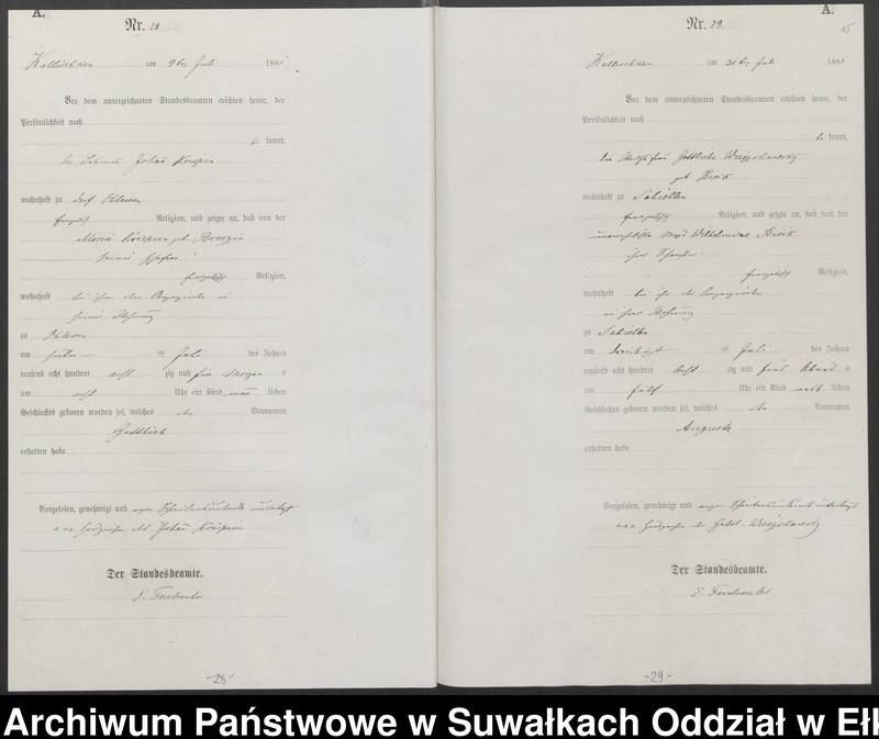 image.from.unit.number "[Geburts-Haupt-Register des Königlich Preussischen Standes-Amtes Kallischken Kreis Johannisburg]"