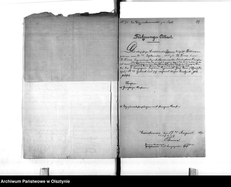 image.from.unit.number "Regierungs-Büreau-Diätar Bohlmann [Johann] den 1. August 1896 Regierungs-Sekretär den 10. März 1897 Regierungs-Hauptkassen Buchhalter"