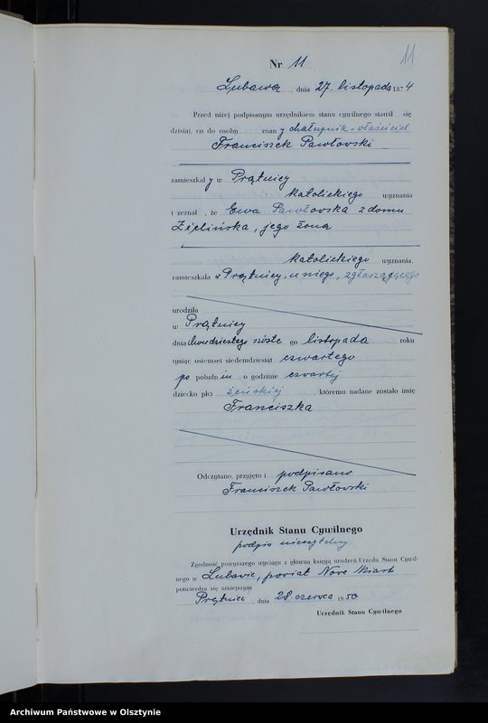 image.from.unit.number "Księga urodzeń Nr 1 - 18,1 - 46,1 - 47,1 - 49,1 - 52 i 1 - 51/przepisana w języku polskim z oryginału niemieckiego w dniach 18.06.1950 - 7.08.1950/"