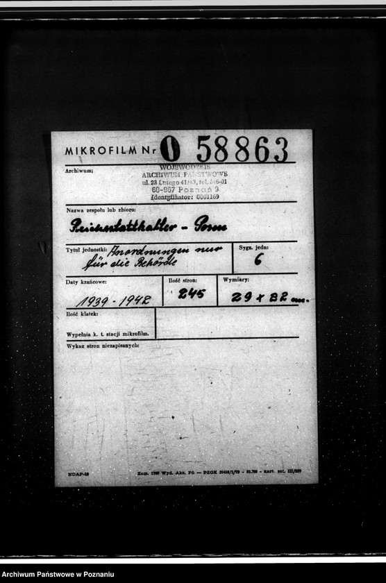 Obraz 2 z jednostki "Anordnungen nur für die Behörde"