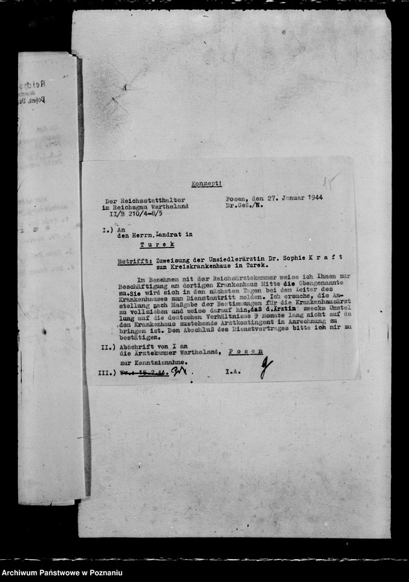 Obraz 19 z jednostki "Unbedingt Kriegswichtige Stellung und Notdienst der Ärzte"