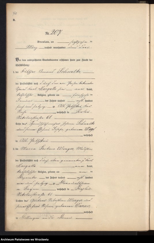 image.from.unit.number "Heiraths-Neben-Register Breslau I 1903 Band 2"