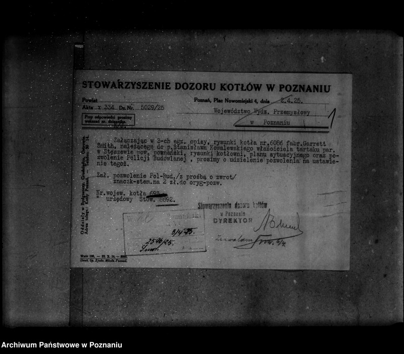 Obraz 5 z jednostki "Tartak parowy w Stęszewie powiat poznański nr woj. 693"