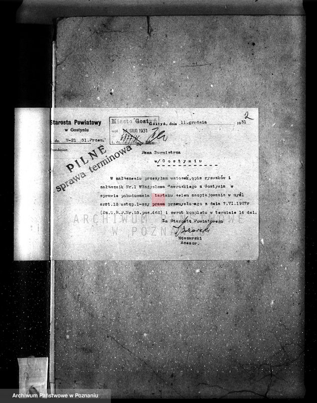 Obraz 6 z jednostki "Zatwierdzenie zakładu przemysłowego /odlewni żelaza/ Fr. Janaszewski w Gostyniu"