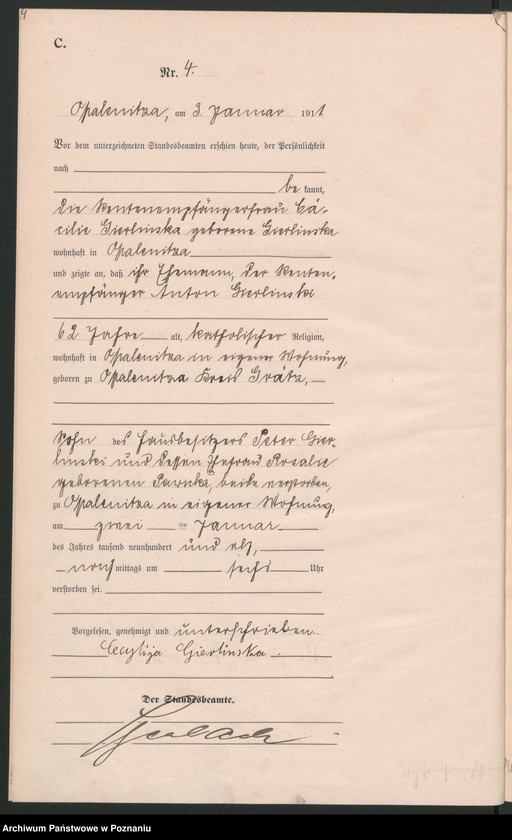 Obraz 7 z jednostki "Sterbe-Haupt-Register"