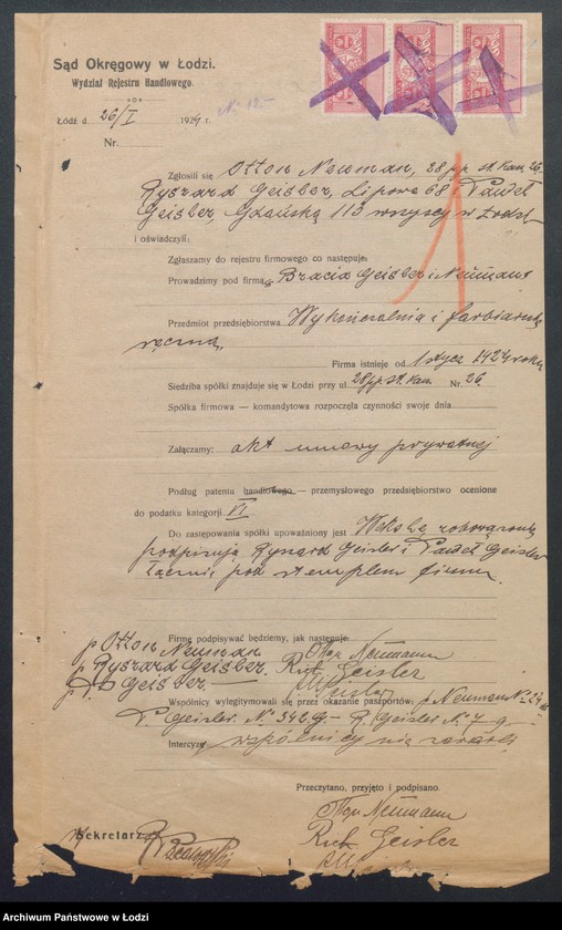 Obraz 3 z jednostki "Bracia Geisler i Neuman – wykańczalnia i fabriarnia ręczna"