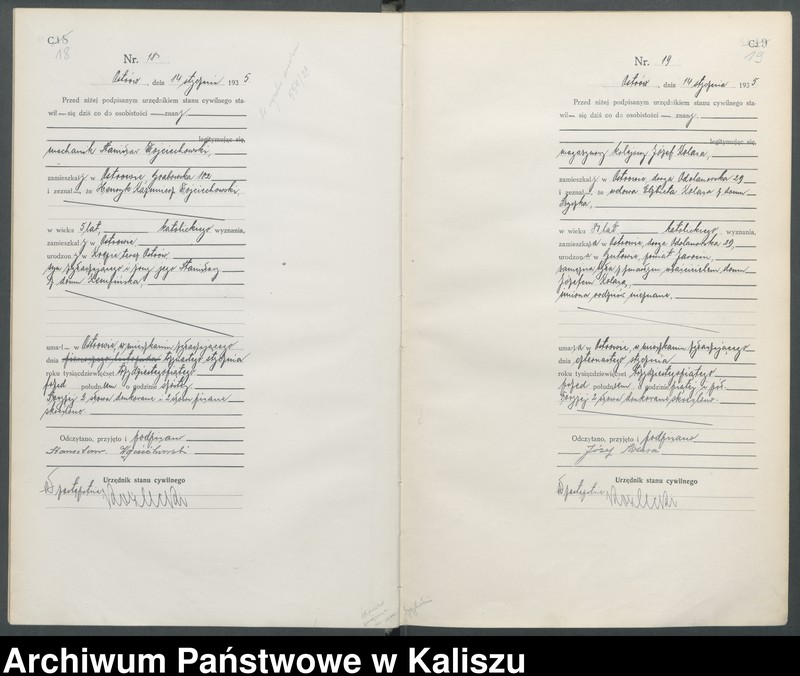 Obraz 14 z jednostki "[Księga zgonów]"