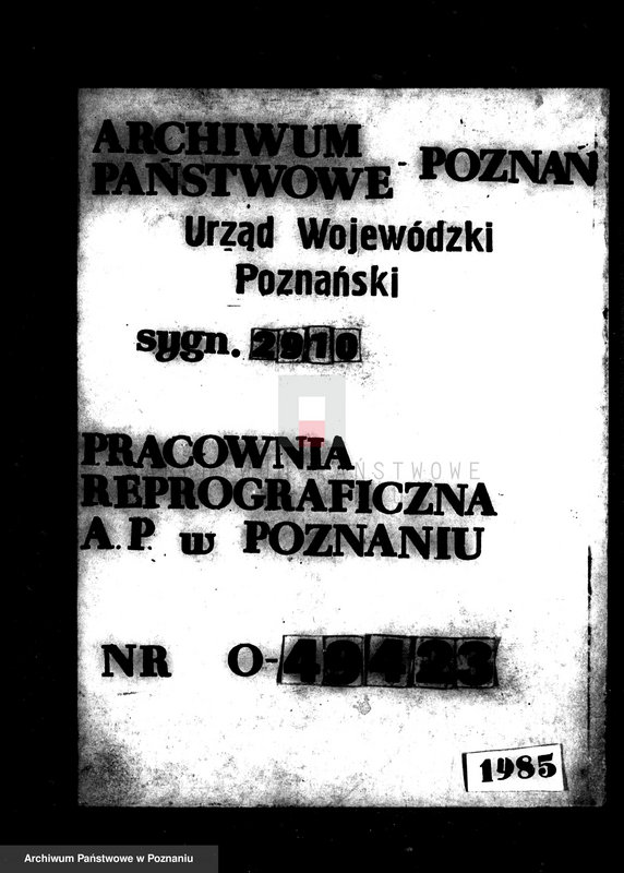 Obraz 1 z jednostki "/Wykazy oddłużeniowe nabywców gruntów państwowych rozparcelowanych majątków z terenu powiatu wyrzyskiego"