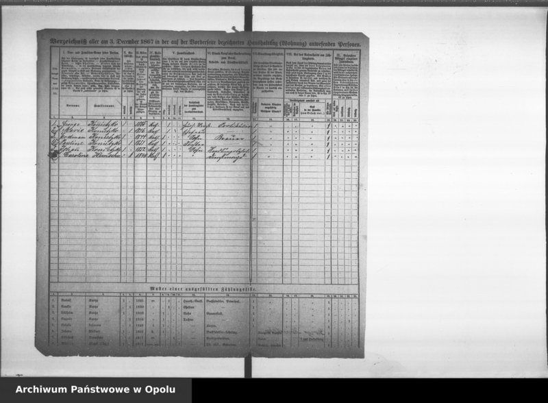 Obraz 6 z jednostki "[Okręg spisowy Nr 30. Spis ludności, 3 XII 1867]"