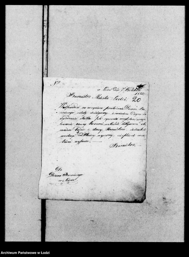 Obraz 18 z jednostki "Akta tyczące się bożnicy i koszerni starozakonnych 1819"