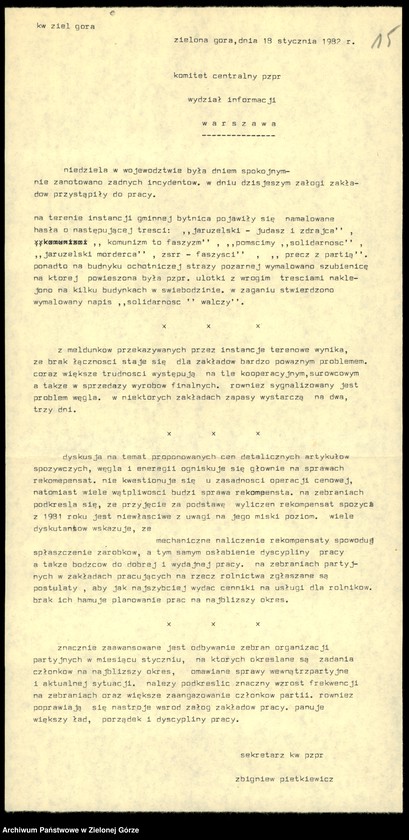 image.from.unit.number "Teleksy z KW do KC, 1 styczeń - 29 styczeń 1981"