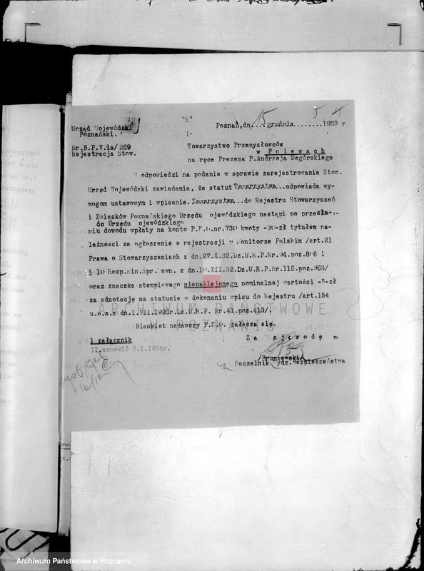 Obraz 9 z jednostki "/Towarzystwo Przemysłowców w Pniewach/"