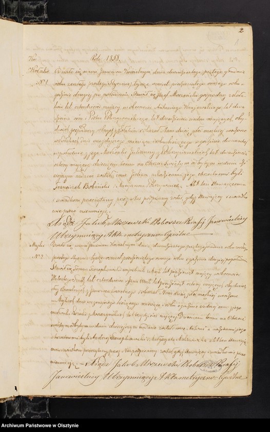 image.from.unit.number "Duplikat Akt Urodzonych, Zejścia i Zaślubionych z parafii Janowieckiej za rok 1858"