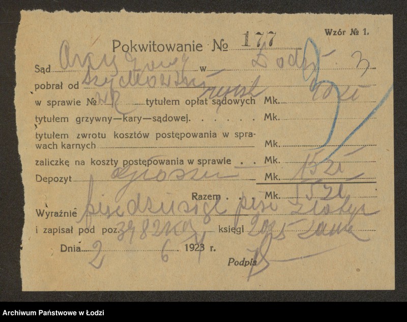 Obraz 5 z jednostki "Hersz Lajb Szydłowski i S-ka- sprzedaż manufaktury"