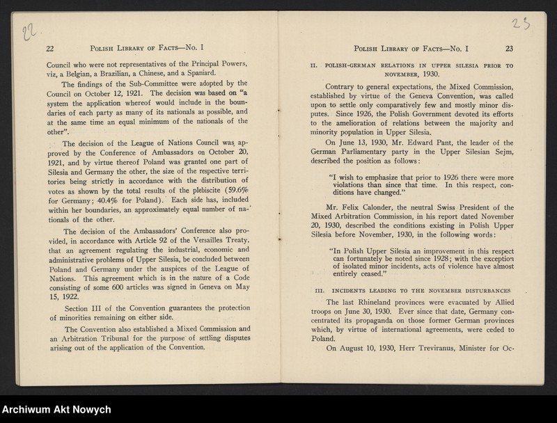 image.from.unit.number "American Polish Chamber of Commerce and Industry in the United States, Inc.; Załączniki: 1) Polish Library of Facts, No. I. Polish-German Relations; N.Y. 1931 (broszura); 2) Program przyjęcia na cześć I. J. Paderewskiego, 18 V 1932 (druk); L.1"