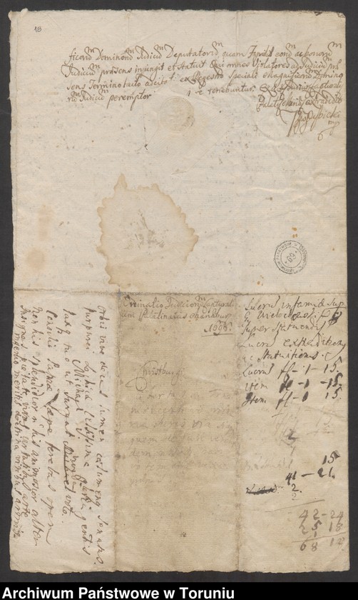 image.from.unit.number "[Stanisław Aleksander Konopacki. Oblaty, manifestacje szlachty, wyroki sądowe, pisma dot. starostwa nowskiego, przywileje królewskie (również dla siostry - Teresy zam. Szczepańska), itp.]"