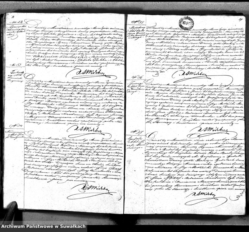 image.from.unit.number "Księga Duplikat Aktów Urodzonych Zmarłych i Zaślubionych Sporządzona na Rok 1842-ci Parafii Mirosławskiey"