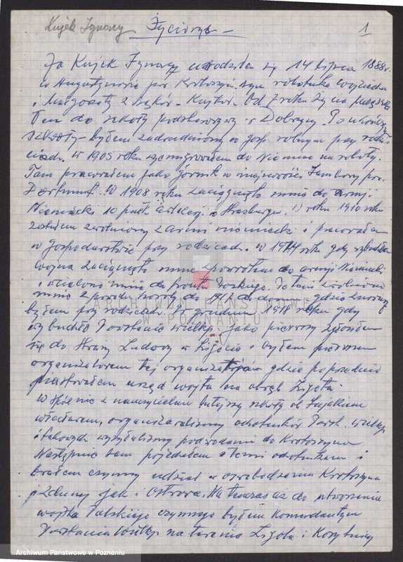 Obraz 12 z jednostki "Życiorysy powstańców wielkopolskich: K - tom XlV /Kujek Ignacy - Kurzawa Bronisław/."