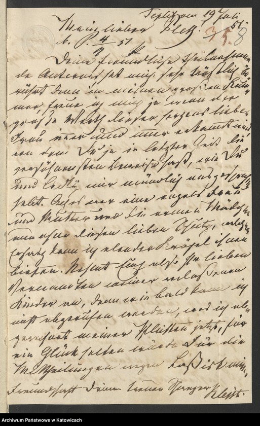 Obraz 13 z jednostki "Acta manualia betreffend Graf Kleist