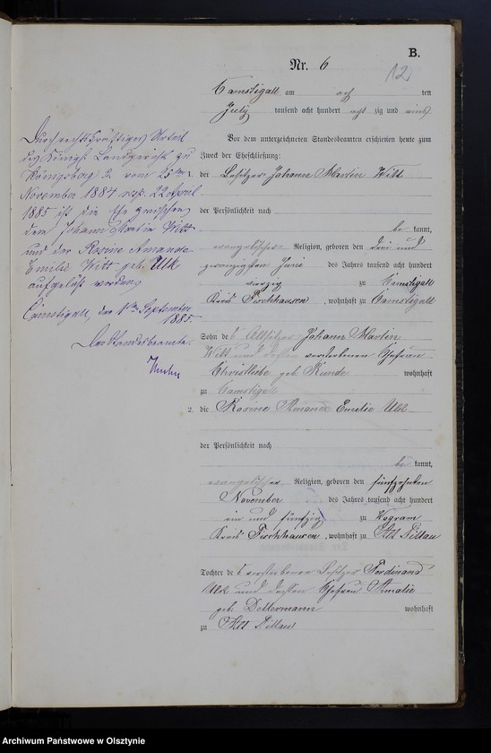 image.from.unit.number "Heiraths-Haupt-Register Nr 1 - 20"