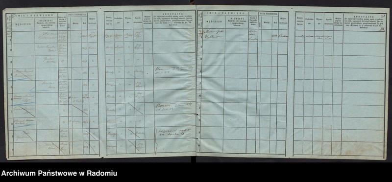 image.from.unit.number "Księga ludności stałej m. Radomia. 341- 366"
