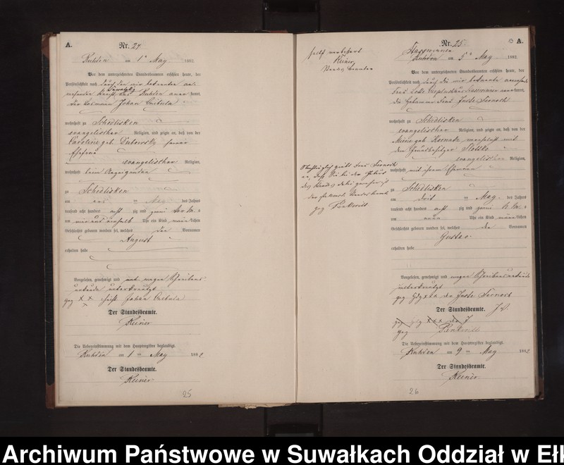 image.from.unit.number "Geburts-Neben-Register des Preussischen Standes-Amtes Stasswinnen Kreis Loetzen"