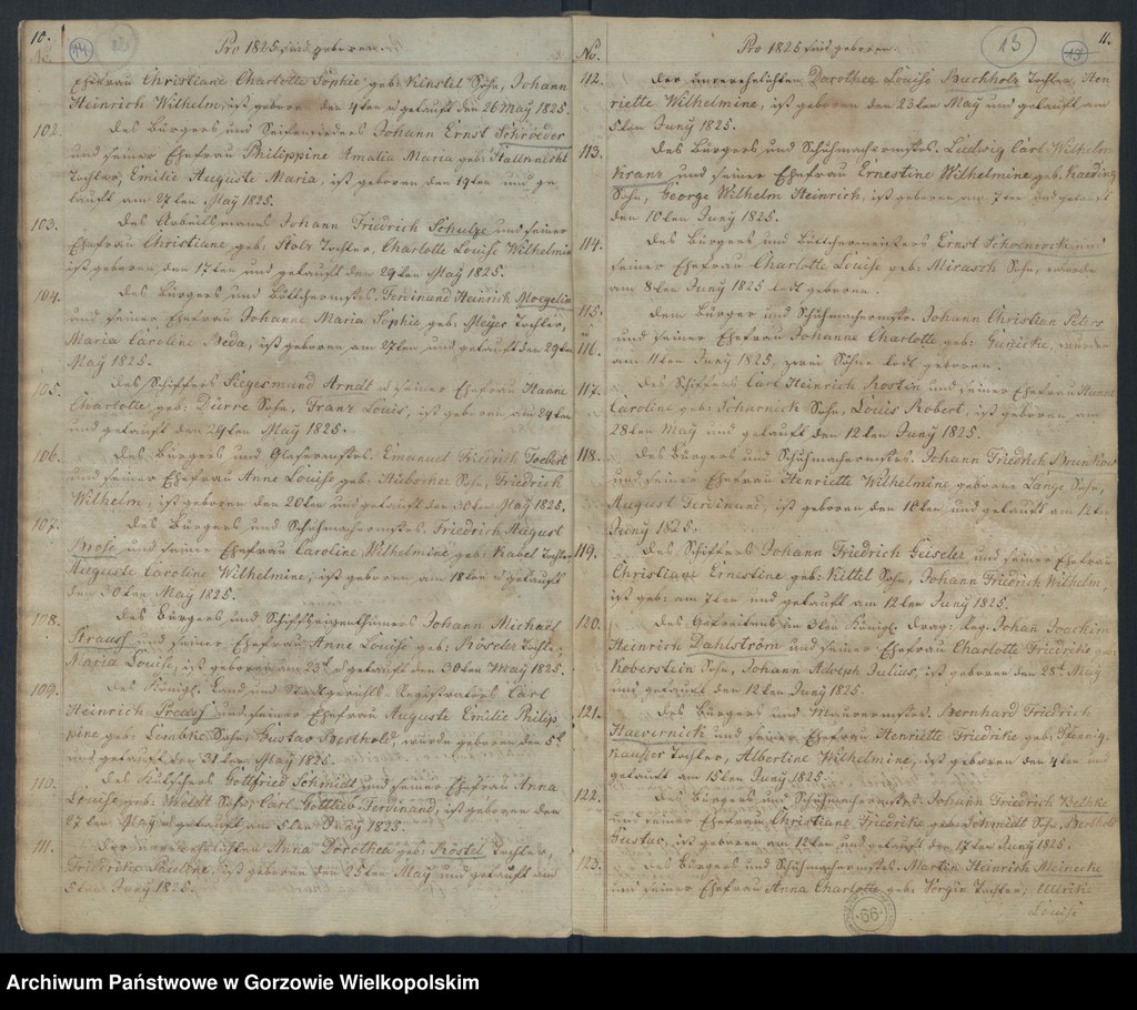 image.from.unit.number "Duplikate der Kirchenbücher der Hauptkirche zu Landsberg an der Warthe"