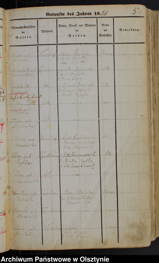 Obraz 7 z jednostki "Taufbuch Soldau-Land"