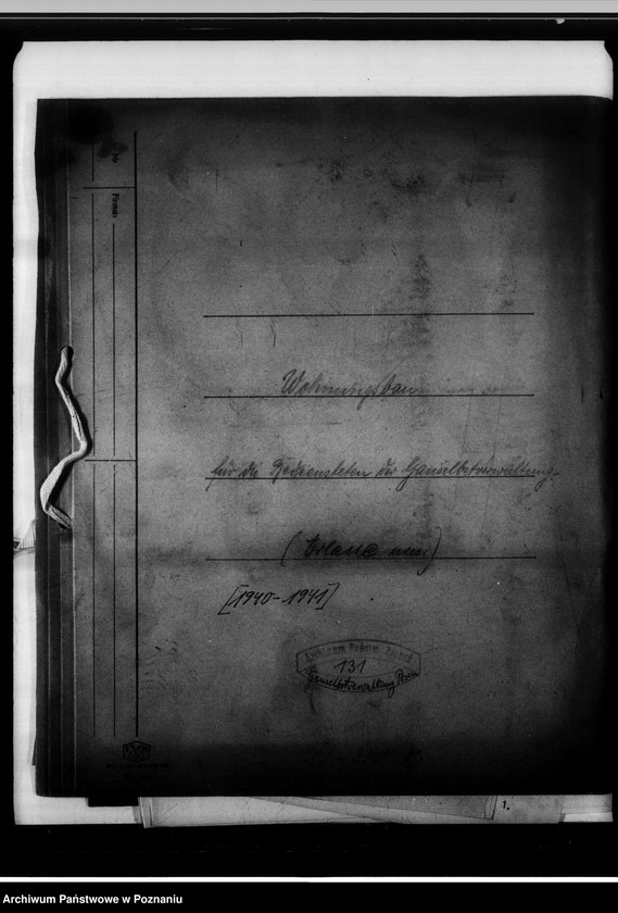 Obraz 4 z jednostki "Wohnungsbau für die Bediensteten der gauselbstverwaltung [Erlasse usw.]."