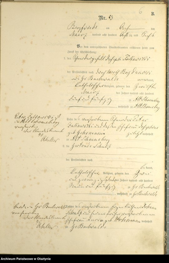 image.from.unit.number "Heiraths-Haupt-Register Nr 1 - 22"