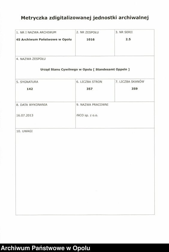 image.from.unit.number "Urząd Stanu Cywilnego w Opolu 1896 Rejestr zgonów Księga Miejscowa Nr 1 do 356"