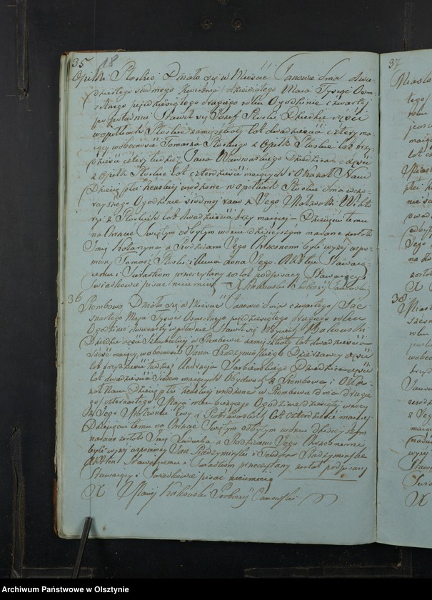image.from.unit.number "Akta Urodzenia, Małżeństw, Zeyścia Parafij Janowskiej Powiatu Przasnyskiego w Gubernij Płockiej z roku 1852"