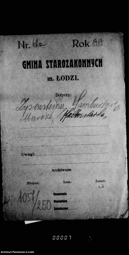 Obraz 4 z jednostki "Akta dotyczące Zysensteina, Hamburskiego, Maroko"