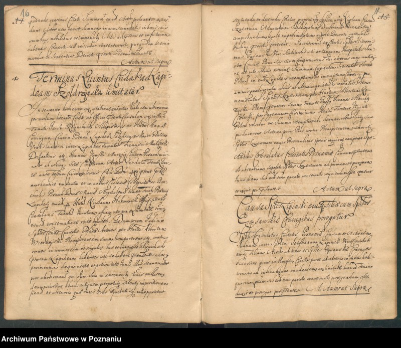 Obraz 12 z jednostki "Protocolon actorum officii consularis Posnaniensis."